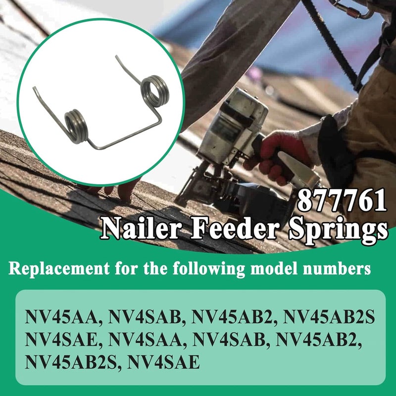 Gugaguga 20 Pcs 877761 Nailer Feeder Springs for Coil Roofing Nailer, Fit NV45AA, NV45AB, NV45AB2, NV45AB2S, NV45AE Coil Nailers - Image 5